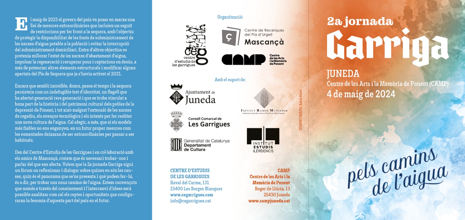 2a Jornada GARRIGA - Juneda, 4 de maig