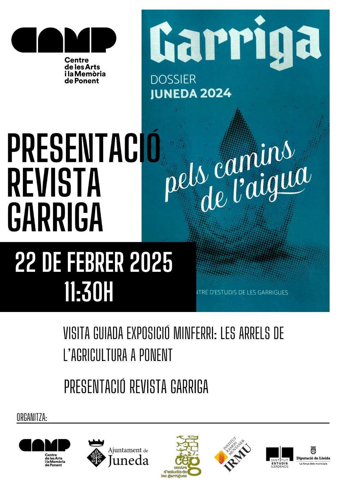 Presentació revista GARRIGA - Dossier Juneda 2024